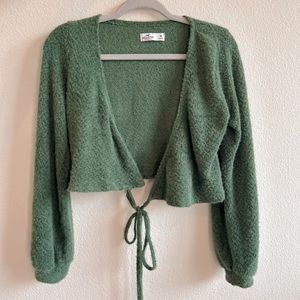 Hollister Long Sleeve Green Ballerina Top